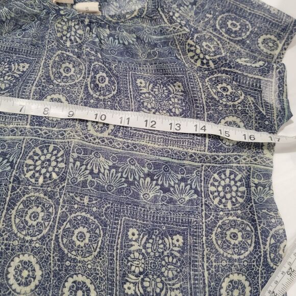 Y2K Mudd Womens Top Size Small Sheer Boho Fairy Grunge Brat - Picture 4 of 6